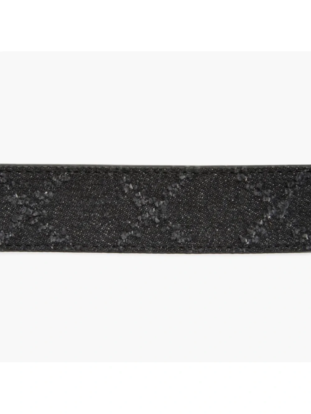 New Kurt Geiger Silver Buckle Black Jeans Belt Women's Size L /XL